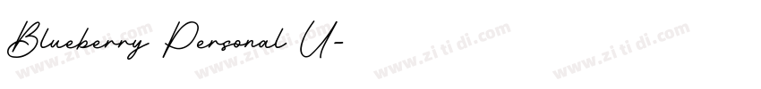 Blueberry Personal U字体转换